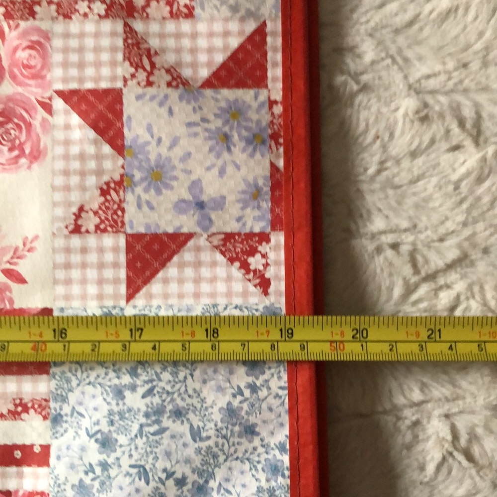 TJMAXX MARSHALLS HOMEGOODS Patchwork Floral Patriotic Reusable Tote Bag - Picture 6 of 7